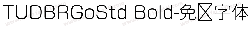 TUDBRGoStd Bold字体转换